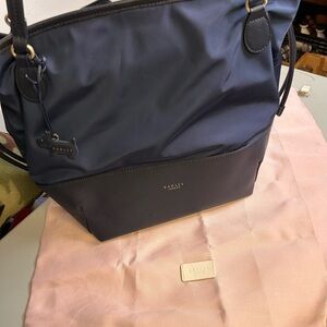 RADLEY London Dane Park Medium Open Top Nylon Navy Blue Tote Women's Bag